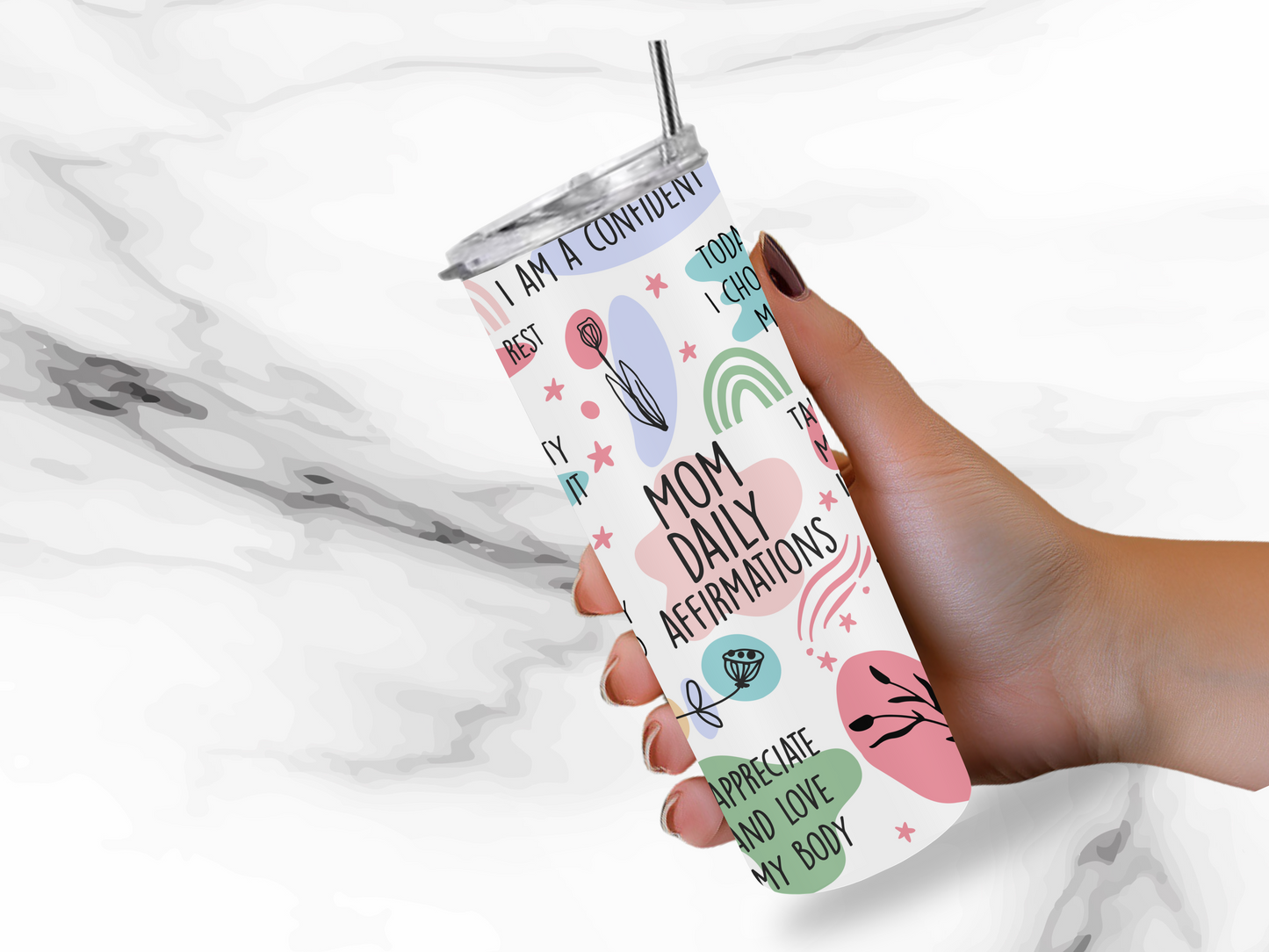 Mom Daily affirmations cup