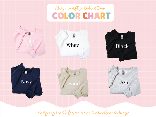 Anxiety embroidered sweatshirt, Embroidered Sweatshirt