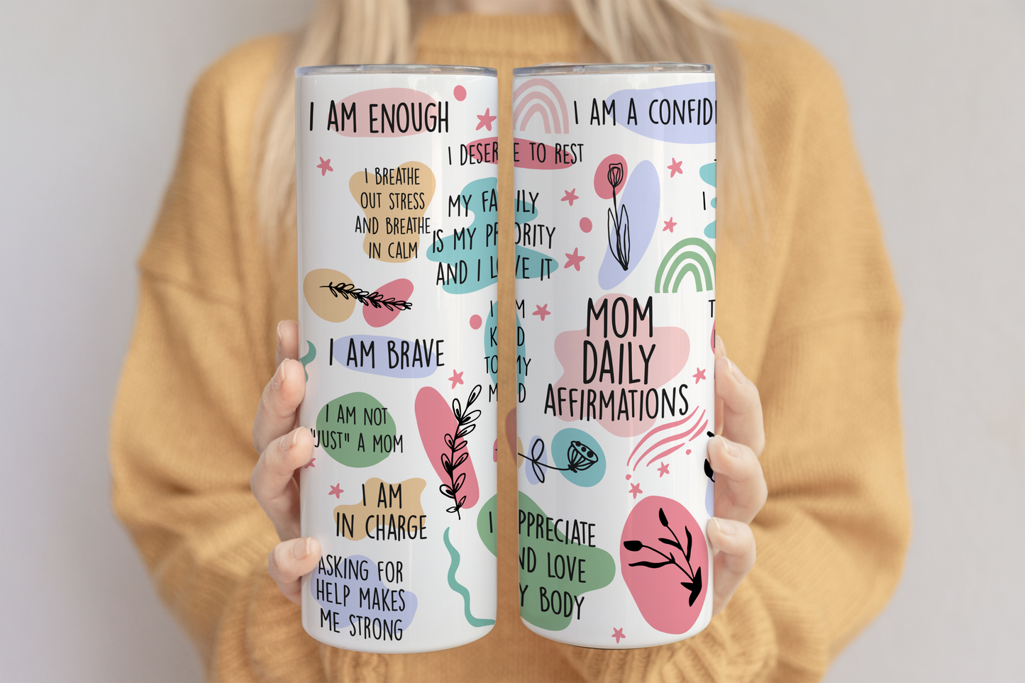 Mom Daily affirmations cup