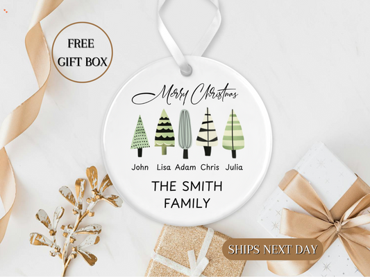 Personalized Christmas Family ornament