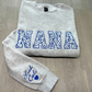 Personalized Nana Sweatshirt Gift , Personalized Embroidered sweatshirt, Women’s Clothing ,Mothers Day Gift , Birthday Gift, mama sweatshirt